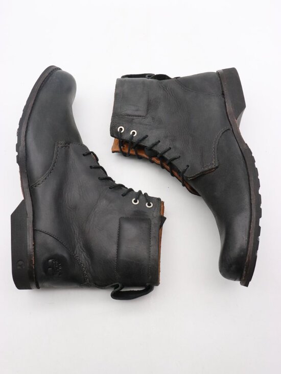 Timberland Earthkeepers Men’s Size 9.5 M Black Leather Combat  Boots 84525 main image 6